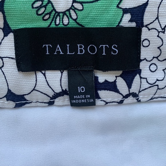 NWOT Talbots Floral spring/summer Fun Skirt, Size 10 - Picture 3 of 5